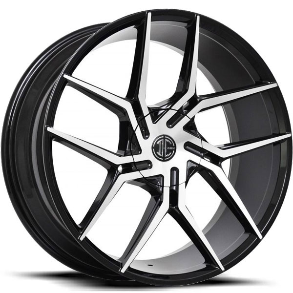 2 Crave No.51 Gloss Black with Machined Face Center Cap