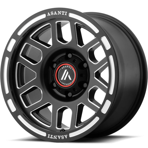 Asanti Off-Road AB-812 Satin Black Milled Center Cap