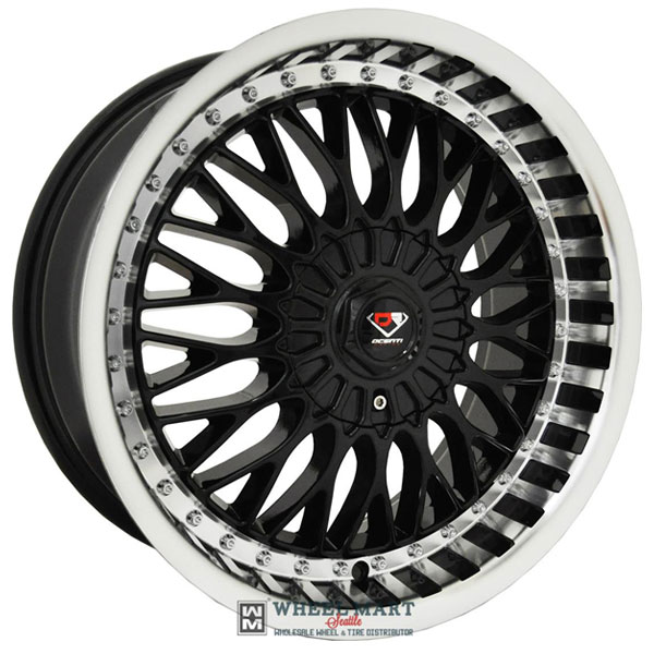 Dcenti Racing DCTL001 Black with Machined Lip Center Cap