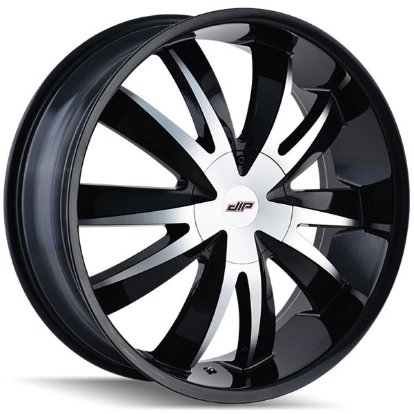 Dip D37 Edge Gloss Black with Machined Face Center Cap