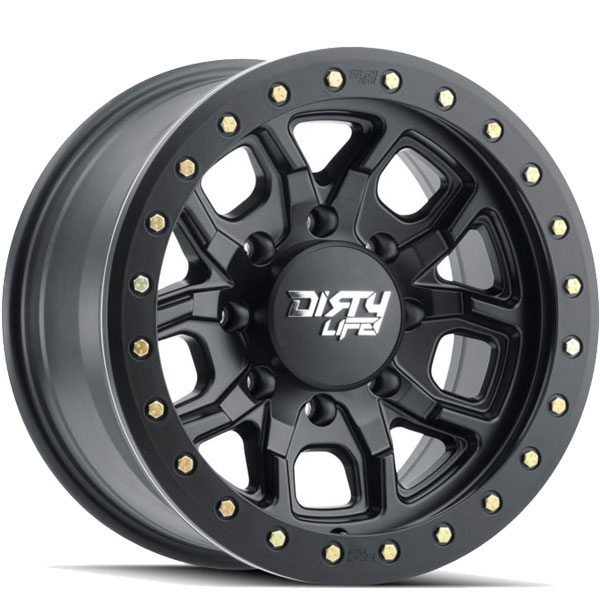 Dirty Life 9303 DT-1 Matte Black with Beadlock Ring Center Cap