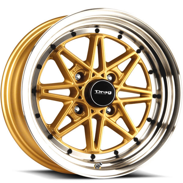 Drag DR-20 Gold with Machined Lip Center Cap