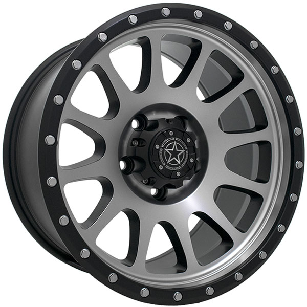 DWG Offroad DW10 Matte Black with Machined Face Center Cap