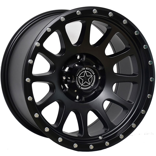 DWG Offroad DW10 Matte Black with Silver Bolts Center Cap