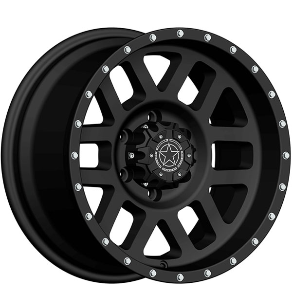 DWG Offroad DW11 Matte Black with Silver Bolts Center Cap