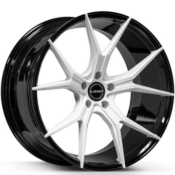 Element EL1225 Gloss Black with White Face Center Cap