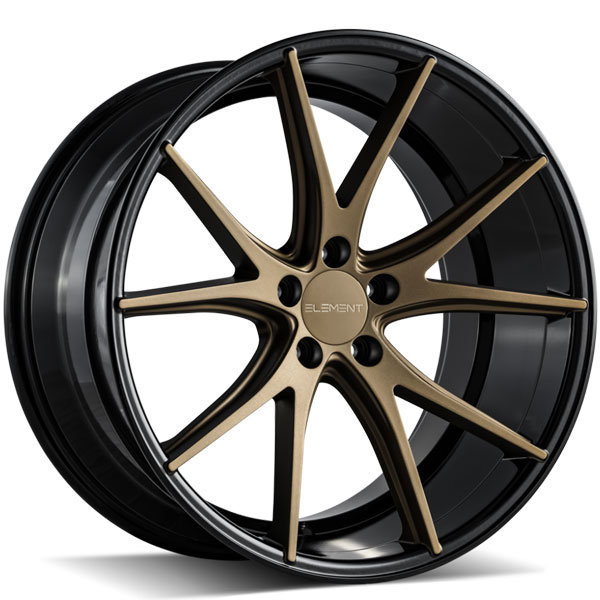 Element EL36 Gloss Black with Matte Bronze Face Center Cap