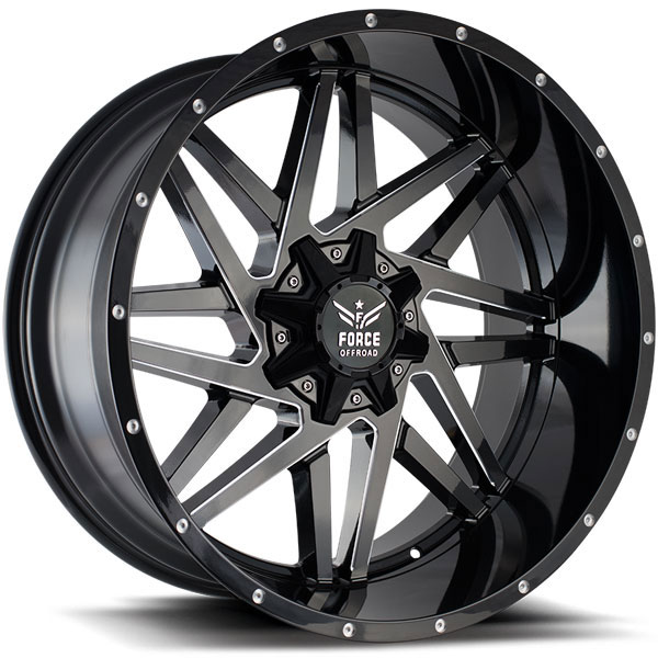 Force Off-Road F01 Black with Milled Spokes Center Cap