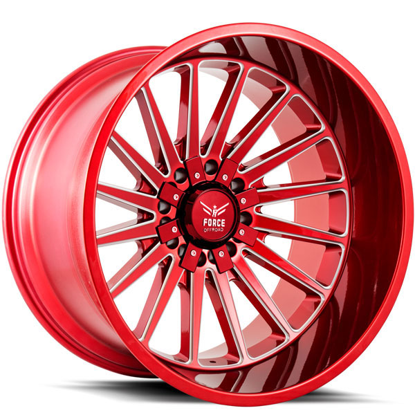 Force Off-Road F40 Candy Red with Milled Spokes Center Cap