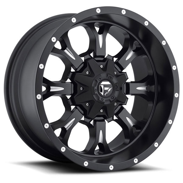 Fuel Krank D517 Black with Milled Accents Center Cap