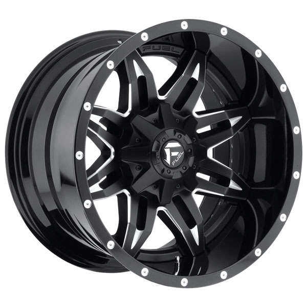 Fuel Lethal D267 Gloss Black with Milled Accents Center Cap