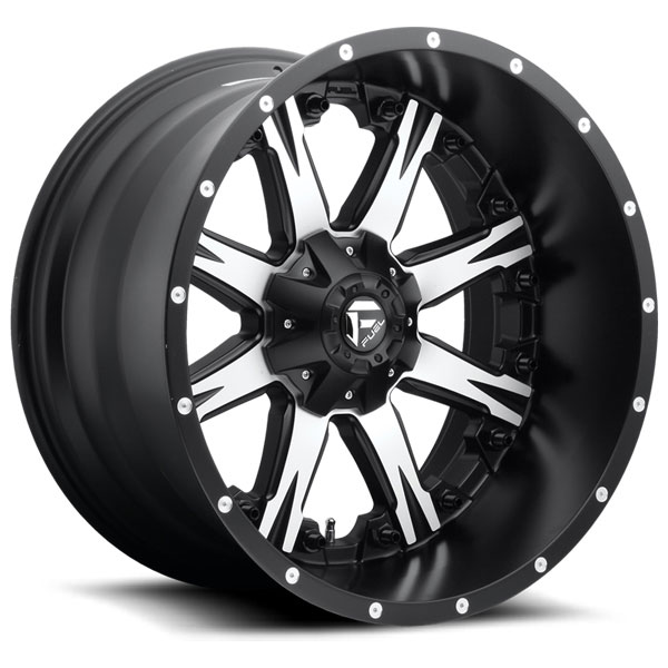 Fuel Nutz D541 Matte Black with Machined Face Center Cap