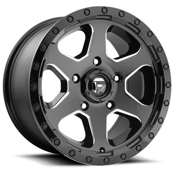 Fuel Ripper D590 Gloss Black with Milled Accents Center Cap