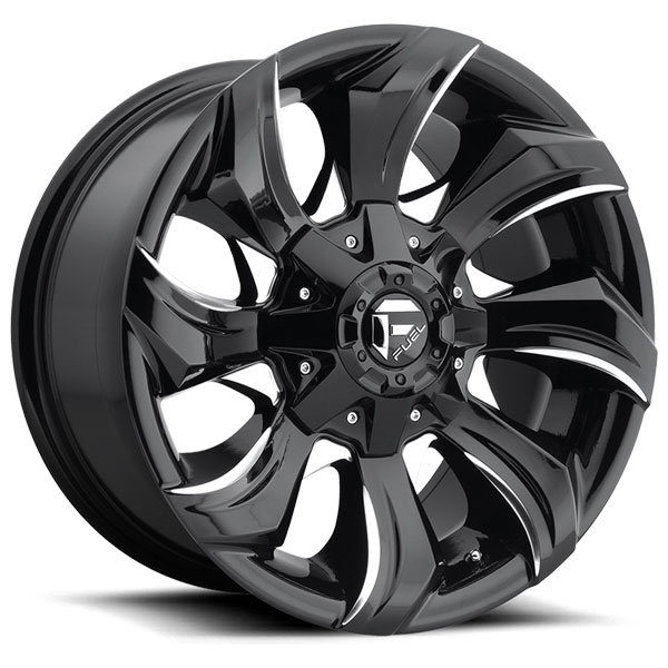 Fuel Stryker D571 Gloss Black with Milled Accents Center Cap