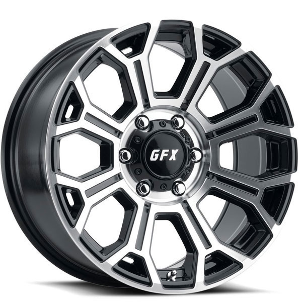 G-FX TR19 Gloss Black with Machined Face Center Cap