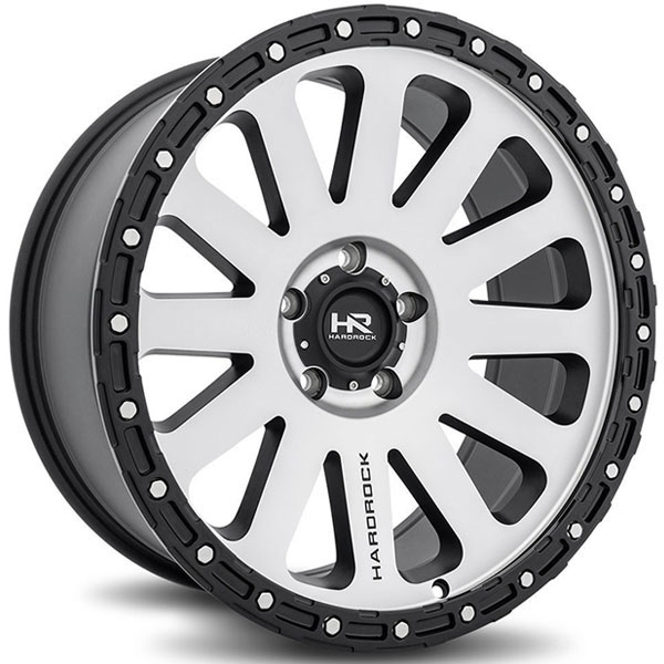 Hardrock Offroad H102 Black with Machined Face Center Cap