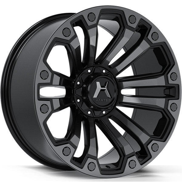 Hartes Metal YSM-738 Rhino Black with Machined Dark Tint Face Center Cap