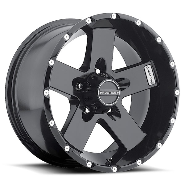 Hostile H100 Moab Asphalt Satin Black 5 Lug Center Cap