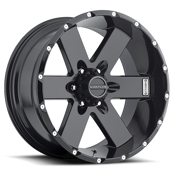 Hostile H100 Moab Asphalt Satin Black 6 Lug Center Cap