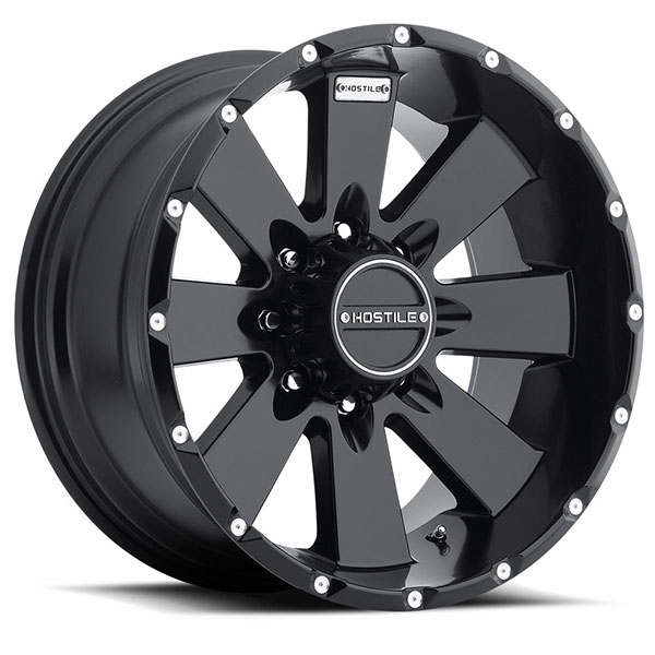 Hostile H100 Moab Asphalt Satin Black 8 Lug Center Cap