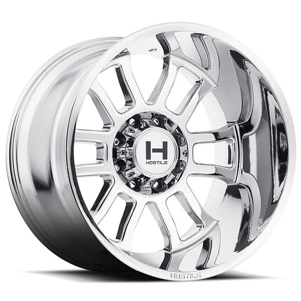 Hostile H107 Gauntlet Armor Plated Chrome 8 Lug Center Cap