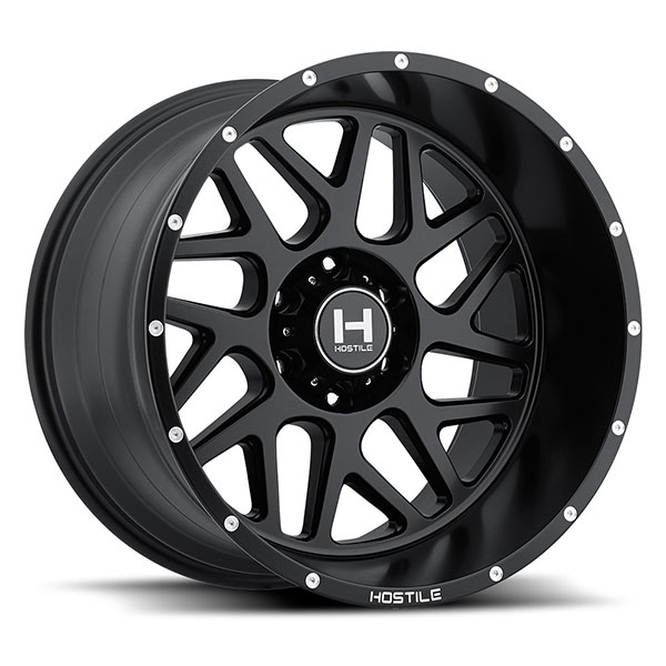 Hostile H108 Sprocket Asphalt Satin Black 6 Lug Center Cap