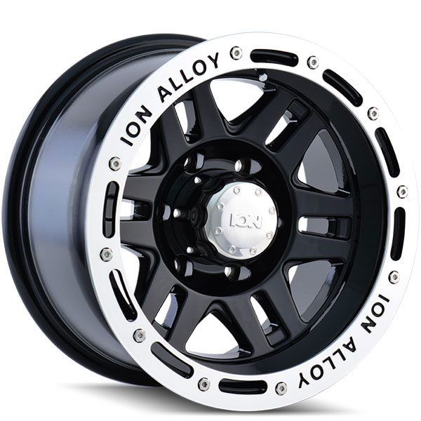 Ion Alloy 133 Black with Machined Lip Center Cap