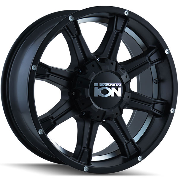 Ion Alloy 196 Matte Black with Machined Face and Machined Under-Cut Center Cap