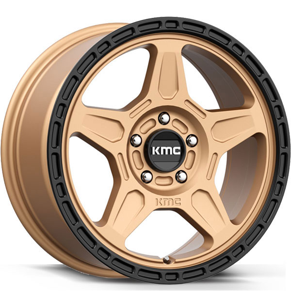 KMC KM721 Alpine Matte Bronze with Black Lip Center Cap