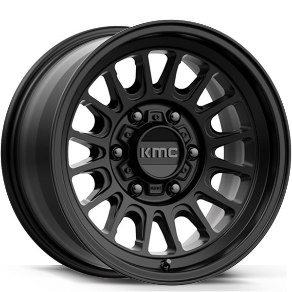 KMC KM724 Impact OL Satin Black Center Cap