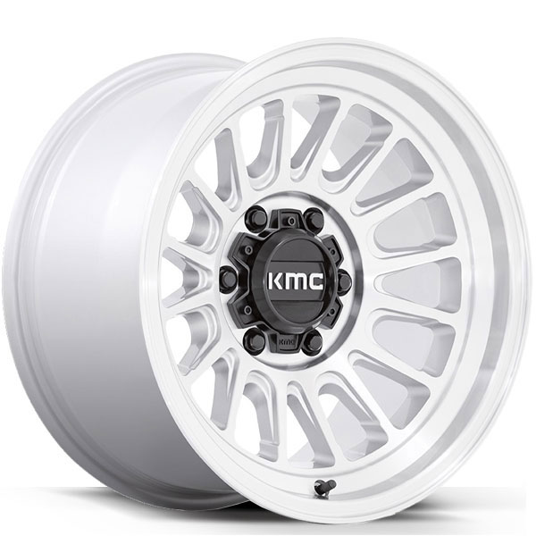 KMC KM724 Impact OL Silver with Machined Face Center Cap