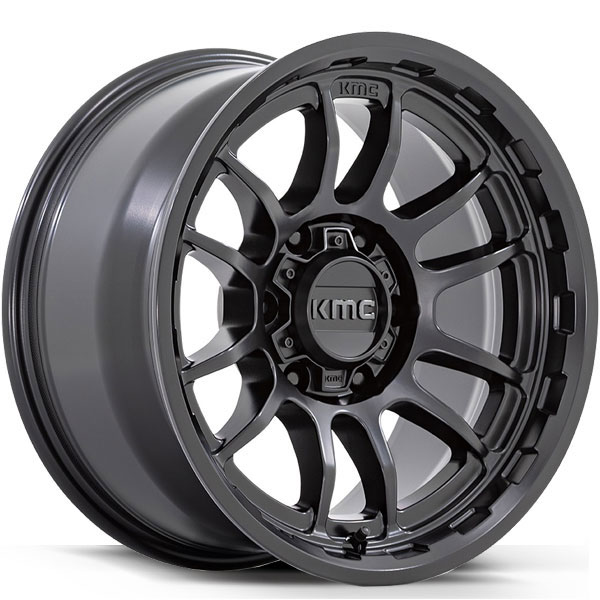 KMC KM727 Wrath Satin Black Center Cap