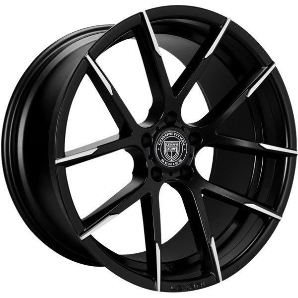 Lexani Stuttgart Satin Black with Machined Tips Center Cap