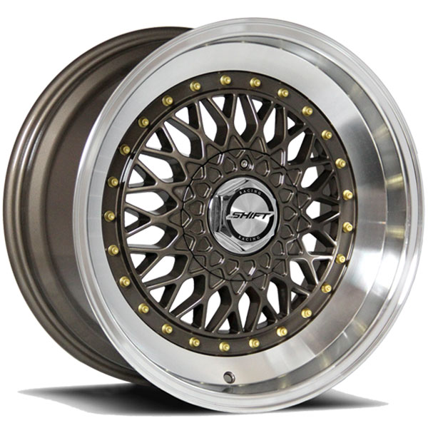 Shift Clutch Bronze with Polished Lip Center Cap