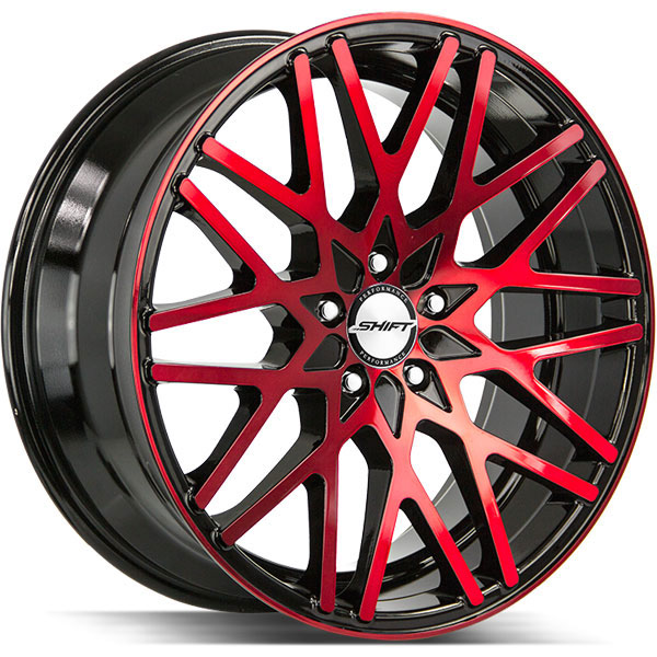 Shift Formula Gloss Black with Machined Red Center Cap