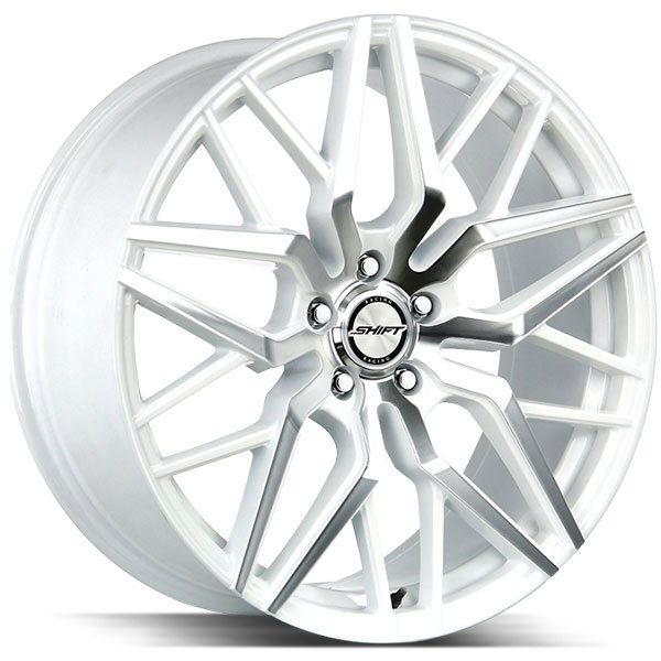 Shift Spring White with Machined Face Center Cap