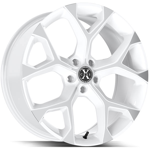 Xcess X05 White with Machined Face Center Cap