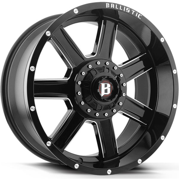 Ballistic 979 Yukon Gloss Black with Milled Spokes