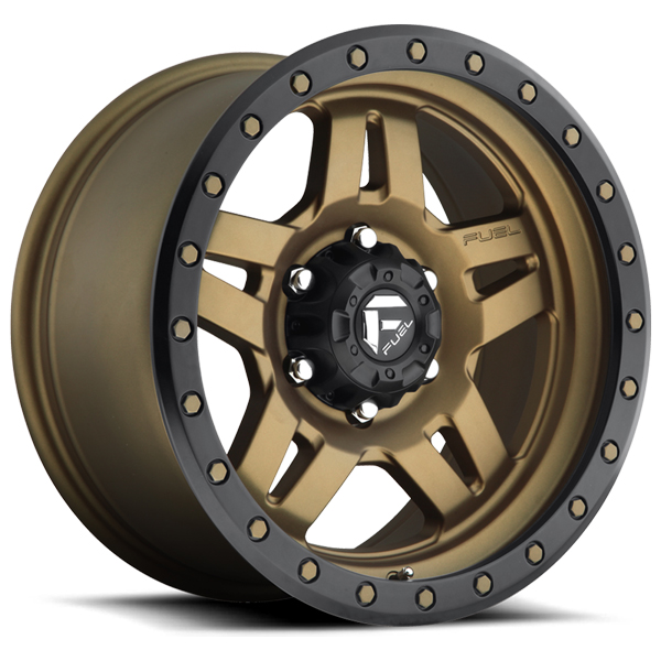 Fuel Anza D583 Matte Bronze with Black Ring