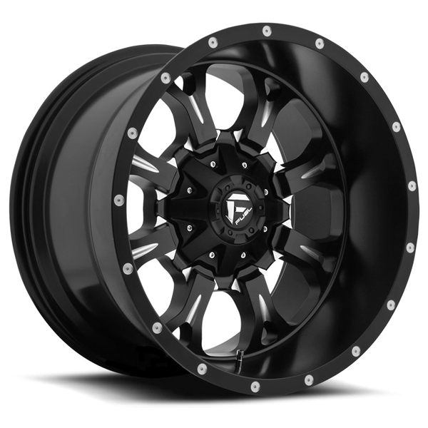 Fuel Krank Deep Lip D517 Matte Black with Milled Accents