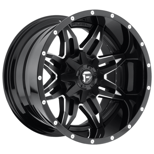 Fuel Lethal D267 Gloss Black with Milled Accents