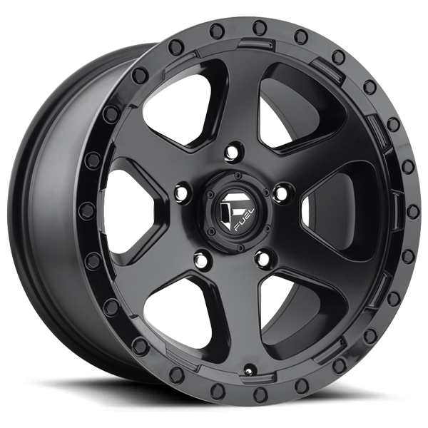 Fuel Ripper D589 Matte Black with Gloss Black Lip