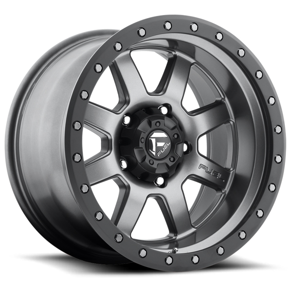 Fuel Trophy D552 Matte Anthracite with Black Ring