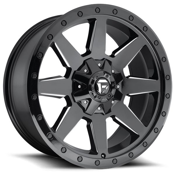 Fuel Wildcat D597 Gloss Black with Milled Accents