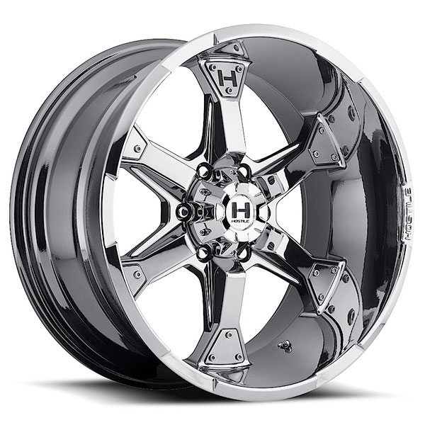 Hostile H101 Knuckles Armor Plated Chrome 6 Lug