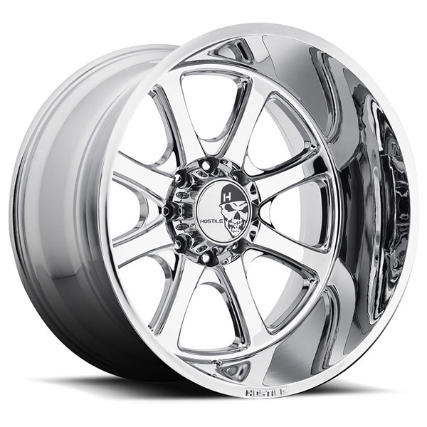 Hostile H105 Exile Armor Plated Chrome 8 Lug