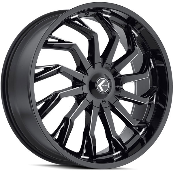 Kraze 142 Scrilla Gloss Black Milled