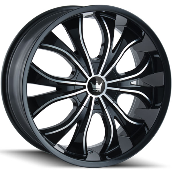 Mazzi Hustler 342 Gloss Black with Machined Face