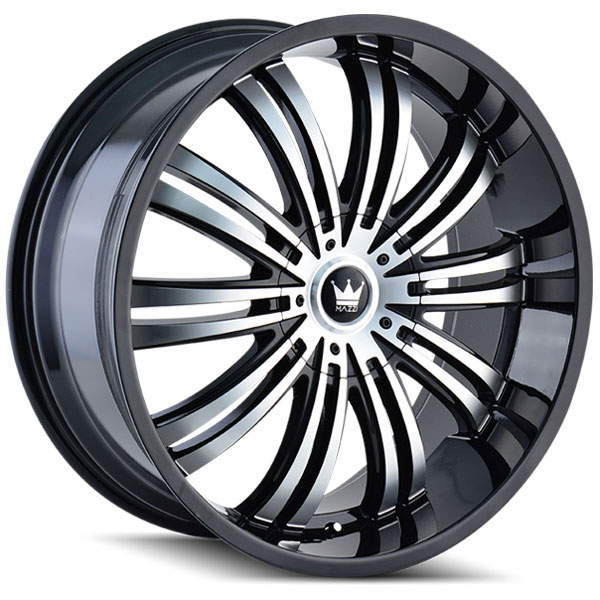 Mazzi Swank 363B Black with Machined Face