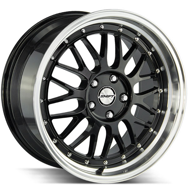 Shift Flywheel Gloss Black with Polished Lip